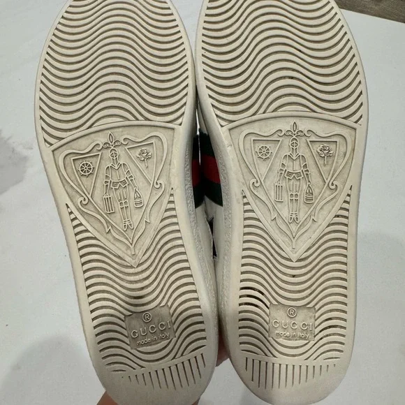 Authentic Gucci sneakers with stars design